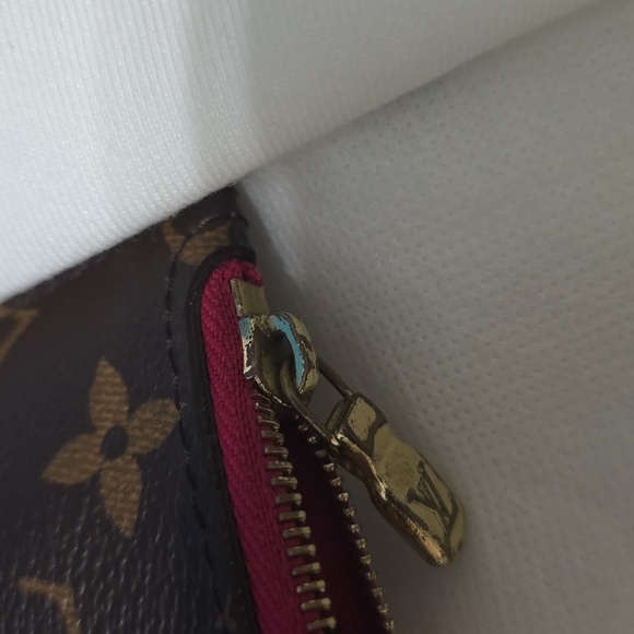 Authentic LV Louis Vuitton Monogram Neverfull MM GM Pochette Hot PINK - Picture 12 of 16